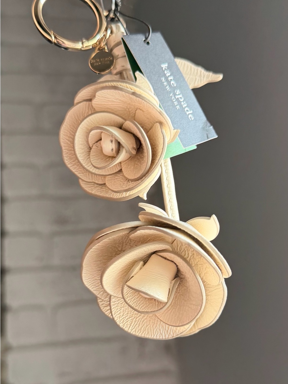 kate spade Charmed Rose Bag Charm